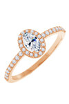 Ring 14ct Rose Gold with Zircon by SAVVIDIS (No 56)