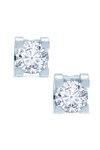 Earrings 14ct White Gold by SAVVIDIS with Zircon