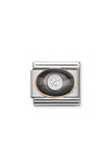 NOMINATION Link - Eye in Stainless Steel, Silver 925 and Mother Of Pearl with Zircon
