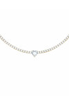 CHIARA FERRAGNI Diamond Heart 18ct Gold Plated Necklace with Zircon