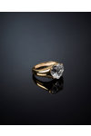 Δαχτυλίδι CHIARA FERRAGNI Diamond Heart επιχρυσωμένο 18Κ με ζιργκόν (Νo 14)