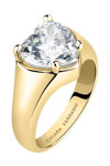 Δαχτυλίδι CHIARA FERRAGNI Diamond Heart επιχρυσωμένο 18Κ με ζιργκόν (Νo 16)