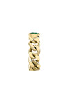 CHIARA FERRAGNI Chain 18ct Gold Plated Ring with Zircon (Νo 16)
