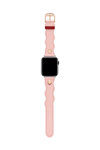 Λουράκι TED Wavy Design Pink Leather Strap για APPLE Watches 38-40 mm