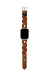 TED Wavy Design Brown Leather Strap for APPLE Watches 38-40 mm