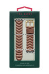 Λουράκι TED Chevron Brown Leather Strap για APPLE Watches 38-40 mm