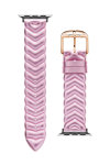 Λουράκι TED Chevron Pink Leather Strap για APPLE Watches 38-40 mm