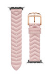 Λουράκι TED Chevron Pink Leather Strap για APPLE Watches 42-44 mm