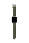 TED Logo Khaki Leather Strap for APPLE Watches 42-44 mm