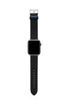 Λουράκι TED T Embossed Black Leather Strap για APPLE Watches 42-44 mm