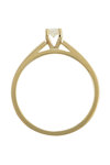 Μονόπετρο δαχτυλίδι SAVVIDIS από χρυσό 18K με διαμάντια (Νο 54)