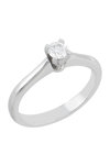 Solitaire Ring 18ct White Gold by SAVVIDIS with Diamond (No 53)