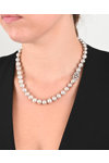 Necklace 14ct White Gold clasp by SAVVIDIS with Pearls