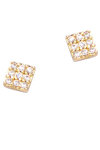 GO Golden Plated Earrings with Zircon