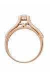 Μονόπετρο δαχτυλίδι SAVVIDIS από ροζ χρυσό 14K με ζιργκόν (Νο 53)