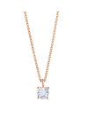 Necklace 14ct Rose Gold with Zircon by FaCaDoro