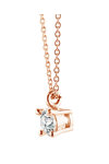 Necklace 14ct Rose Gold with Zircon by FaCaDoro