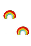 Earrings Rainbow 9K Gold with Enamel by INO&IBO