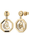 CERRUTI Embrace Stainless Steel Earrings with Crystals