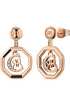 CERRUTI Embrace Stainless Steel Earrings with Crystals