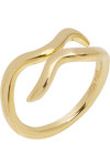 JCOU Like The Wind 14ct Gold-Plated Sterling Silver Ring