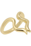 JCOU Like The Wind 14ct Gold-Plated Sterling Silver Ring