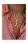 JCOU Like The Wind Rhodium-Plated Sterling Silver Necklace
