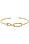 JCOU Unchain 14ct Gold-Plated Sterling Silver Bracelet with White Zircon