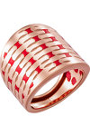 VOGUE Starling Silver 925 Ring Gold Plated 18K with Enamel