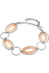 VOGUE Starling Silver 925 Bracelet Rose Gold Plated 18K with Zircon