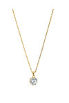VOGUE Starling Silver 925 Necklace Gold Plated with Crystals