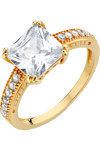 VOGUE Starling Silver 925 Ring Gold Plated with Zircon