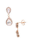 14ct Rose Gold Earrings with Zircons