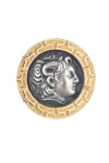 SAVVIDIS 14ct Gold and Sterling Silver Pin