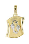 Pendant made of 14ct gold with the sign of Pisces by SAVVIDIS