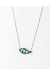 Necklace made of 9ct white gold with Zircons by SAVVIDIS