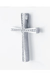 Βαπτιστικός σταυρός SAVVIDIS από λευκόχρυσo 14Κ με ζιργκόν