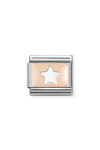 Nomination Link Star made of Stainless Steel and 9ct Rose Gold
