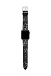 Λουράκι TED Magnolia Black Leather Strap για APPLE Watches 38-40 mm