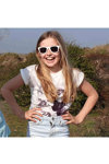 KOOLSUN Kids Sunglasses WAVE Marshmallow White 3-10 Years Old