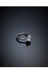CHIARA FERRAGNI Love Parade Rhodium Plated Ring with Zircons (No 14)