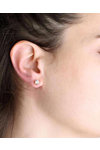 SOLEDOR Petra 14ct White Gold Earrings with Zircon