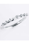 Ring Half Eternity 14ct White Gold with Zircon by FaCaDoro (No 53)