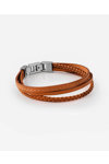 GUESS Malibu Stainless Steel and Leather Bracelet