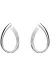 SWAROVSKI White Exist hoop earrings (Medium)
