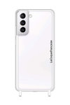 Διαφανής αντικραδασμική θήκη σιλικόνης LA COQUE FRANCAISE για Samsung Galaxy S21 Plus με κρίκους