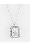 14ct White Gold Necklace with Zircons by FaCaD’oro