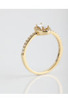 14ct Gold Solitaire Ring with Zircon by SAVVIDIS (No 56)