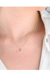9ct Gold Necklace with Zircons by SAVVIDIS