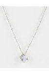 9ct White Gold Necklace with Zircons by SAVVIDIS